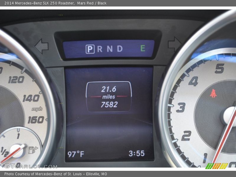Mars Red / Black 2014 Mercedes-Benz SLK 250 Roadster