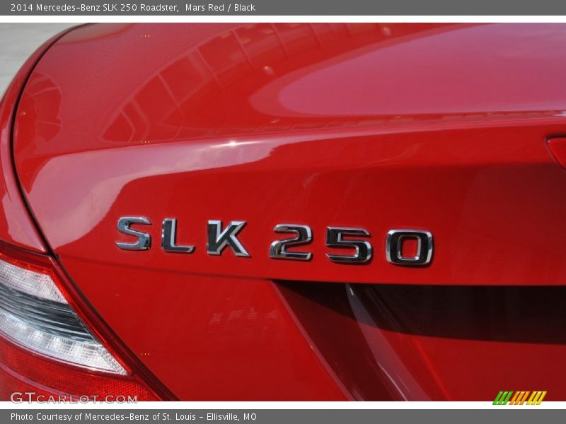 Mars Red / Black 2014 Mercedes-Benz SLK 250 Roadster