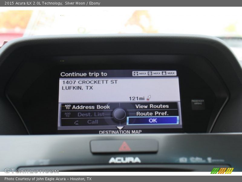 Silver Moon / Ebony 2015 Acura ILX 2.0L Technology