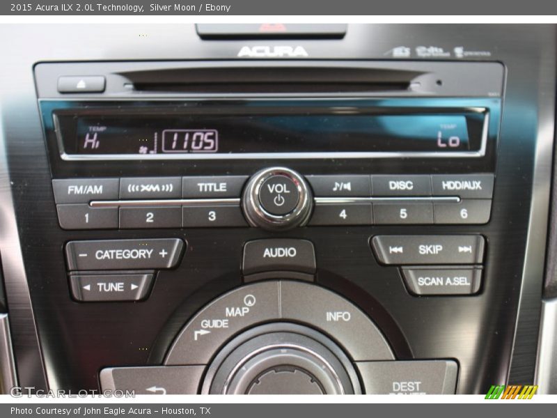 Silver Moon / Ebony 2015 Acura ILX 2.0L Technology