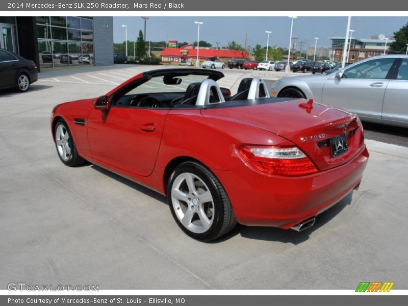 Mars Red / Black 2014 Mercedes-Benz SLK 250 Roadster