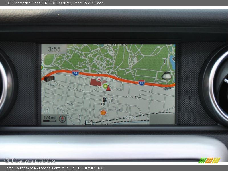 Mars Red / Black 2014 Mercedes-Benz SLK 250 Roadster