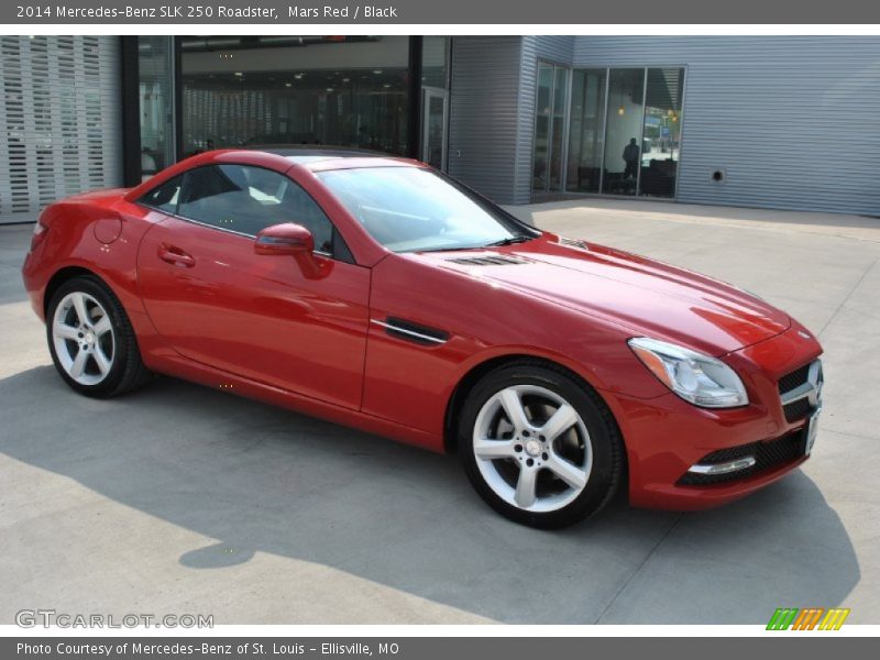 Mars Red / Black 2014 Mercedes-Benz SLK 250 Roadster