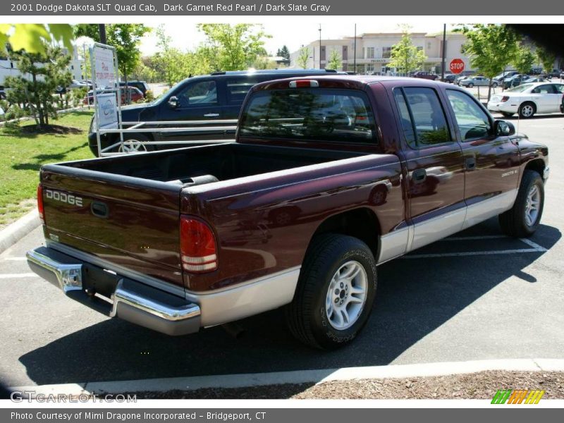 Dark Garnet Red Pearl / Dark Slate Gray 2001 Dodge Dakota SLT Quad Cab