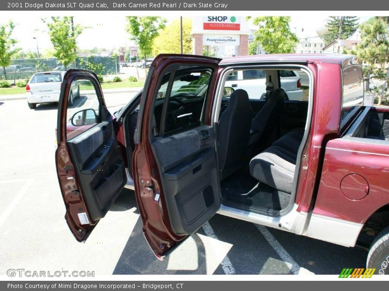 Dark Garnet Red Pearl / Dark Slate Gray 2001 Dodge Dakota SLT Quad Cab