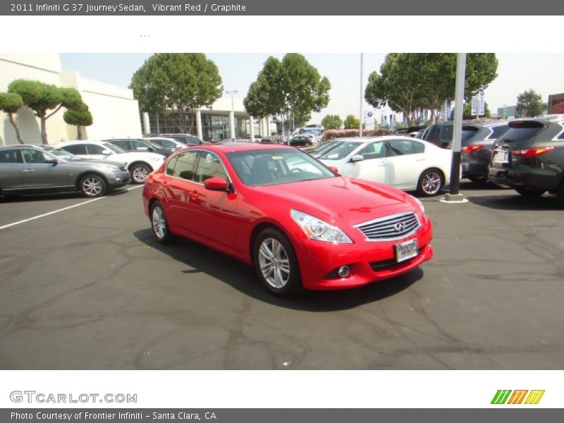 Vibrant Red / Graphite 2011 Infiniti G 37 Journey Sedan