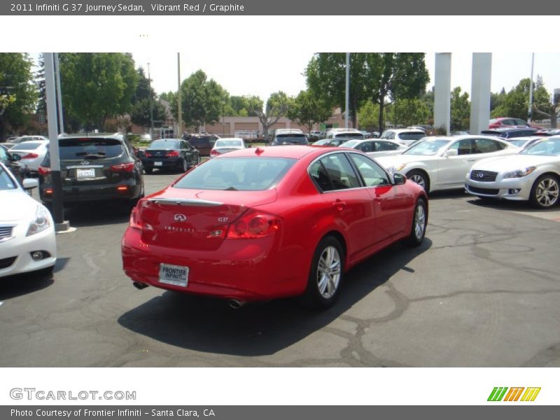 Vibrant Red / Graphite 2011 Infiniti G 37 Journey Sedan