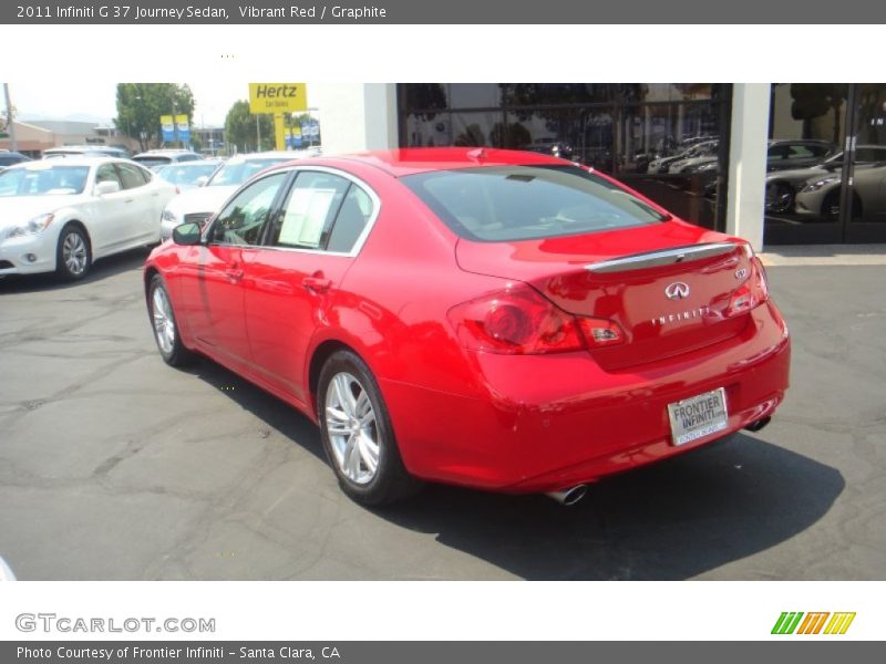 Vibrant Red / Graphite 2011 Infiniti G 37 Journey Sedan