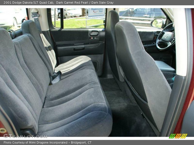 Dark Garnet Red Pearl / Dark Slate Gray 2001 Dodge Dakota SLT Quad Cab