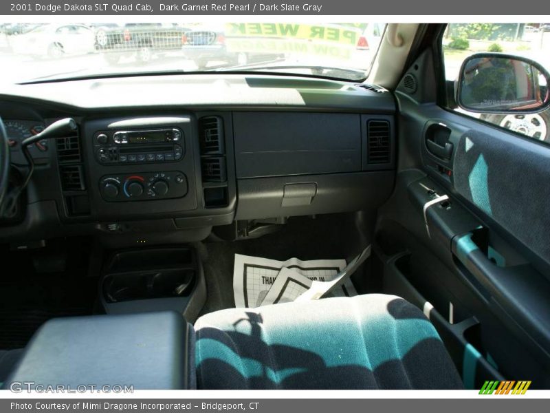 Dark Garnet Red Pearl / Dark Slate Gray 2001 Dodge Dakota SLT Quad Cab
