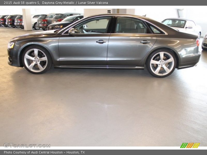 Daytona Grey Metallic / Lunar Silver Valcona 2015 Audi S8 quattro S