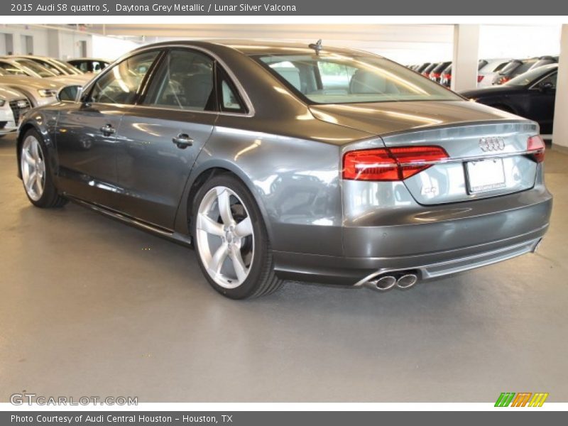 Daytona Grey Metallic / Lunar Silver Valcona 2015 Audi S8 quattro S