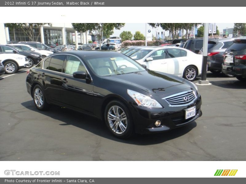 Malbec Black / Wheat 2012 Infiniti G 37 Journey Sedan