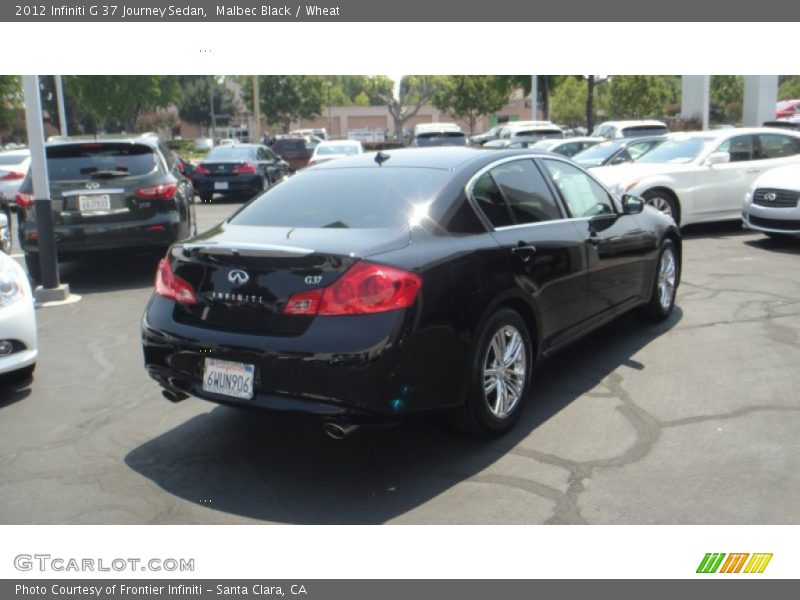 Malbec Black / Wheat 2012 Infiniti G 37 Journey Sedan