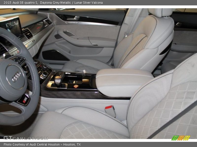 Daytona Grey Metallic / Lunar Silver Valcona 2015 Audi S8 quattro S