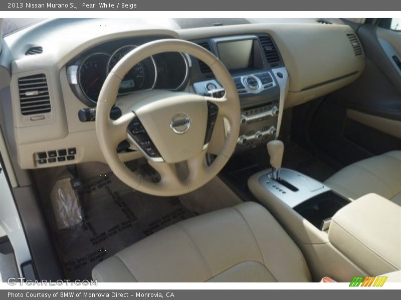 Pearl White / Beige 2013 Nissan Murano SL