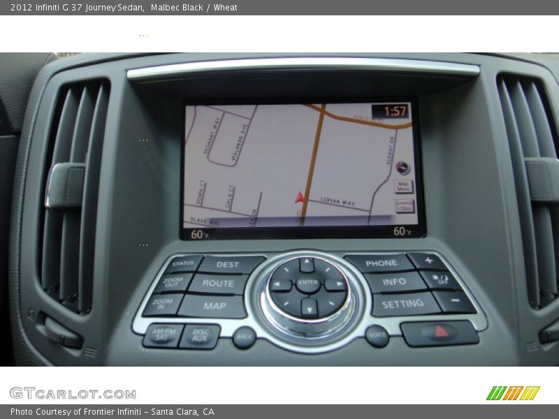 Malbec Black / Wheat 2012 Infiniti G 37 Journey Sedan