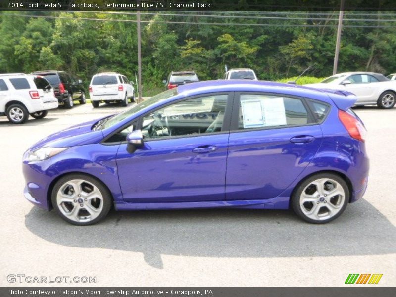 Performance Blue / ST Charcoal Black 2014 Ford Fiesta ST Hatchback