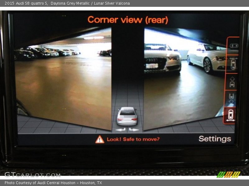 Daytona Grey Metallic / Lunar Silver Valcona 2015 Audi S8 quattro S