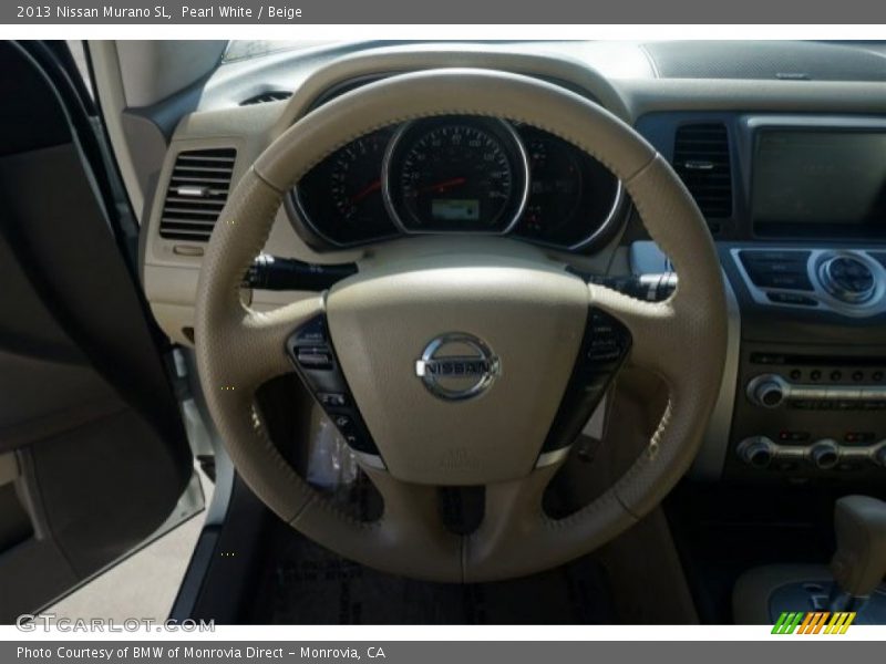 Pearl White / Beige 2013 Nissan Murano SL