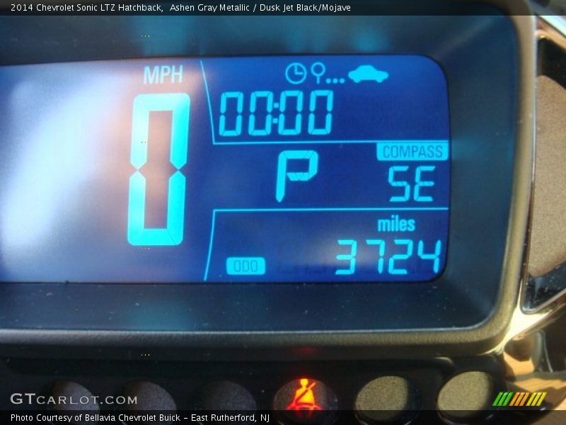 Ashen Gray Metallic / Dusk Jet Black/Mojave 2014 Chevrolet Sonic LTZ Hatchback