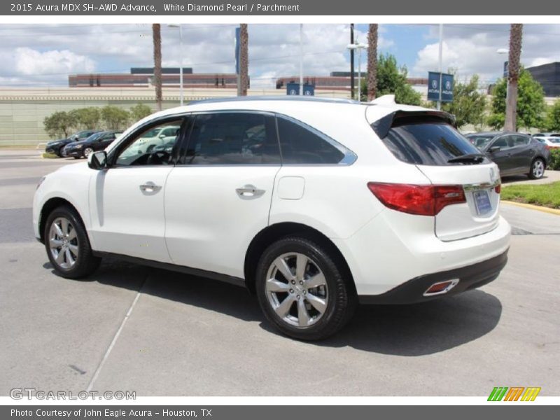 White Diamond Pearl / Parchment 2015 Acura MDX SH-AWD Advance