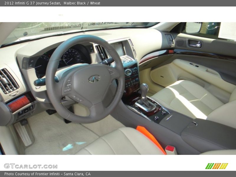 Malbec Black / Wheat 2012 Infiniti G 37 Journey Sedan