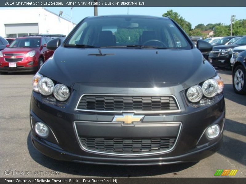 Ashen Gray Metallic / Dusk Jet Black/Mojave 2014 Chevrolet Sonic LTZ Sedan