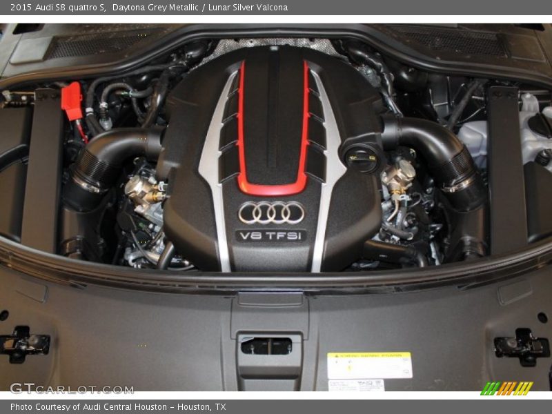 Daytona Grey Metallic / Lunar Silver Valcona 2015 Audi S8 quattro S