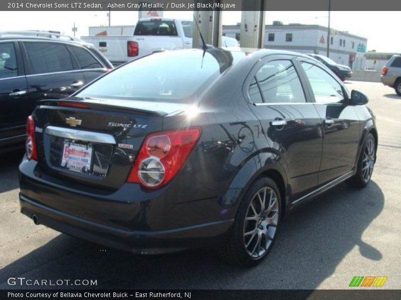 Ashen Gray Metallic / Dusk Jet Black/Mojave 2014 Chevrolet Sonic LTZ Sedan