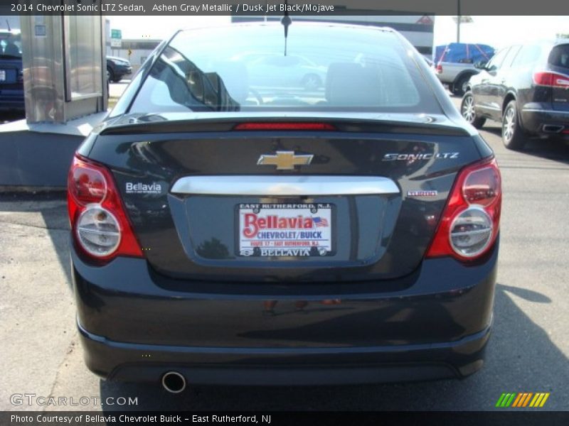 Ashen Gray Metallic / Dusk Jet Black/Mojave 2014 Chevrolet Sonic LTZ Sedan