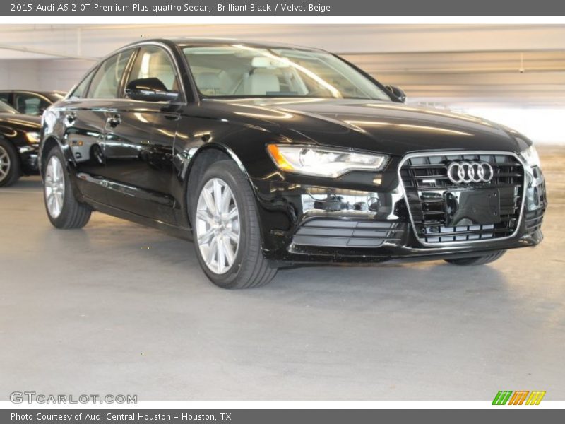 Brilliant Black / Velvet Beige 2015 Audi A6 2.0T Premium Plus quattro Sedan