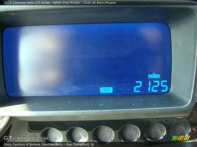 Ashen Gray Metallic / Dusk Jet Black/Mojave 2014 Chevrolet Sonic LTZ Sedan