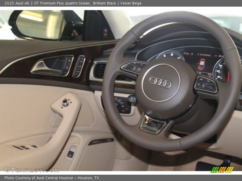 Brilliant Black / Velvet Beige 2015 Audi A6 2.0T Premium Plus quattro Sedan