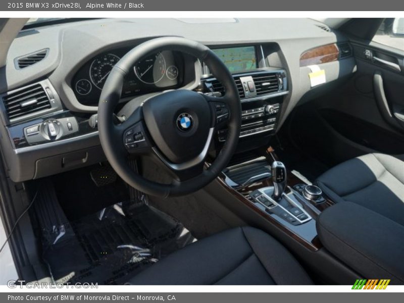 Alpine White / Black 2015 BMW X3 xDrive28i