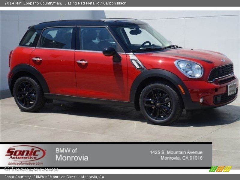 Blazing Red Metallic / Carbon Black 2014 Mini Cooper S Countryman