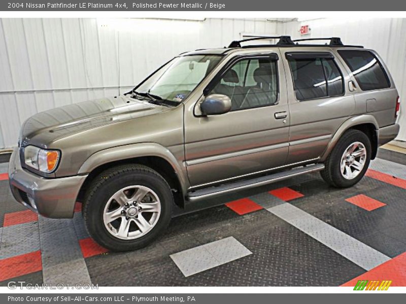 Polished Pewter Metallic / Beige 2004 Nissan Pathfinder LE Platinum 4x4