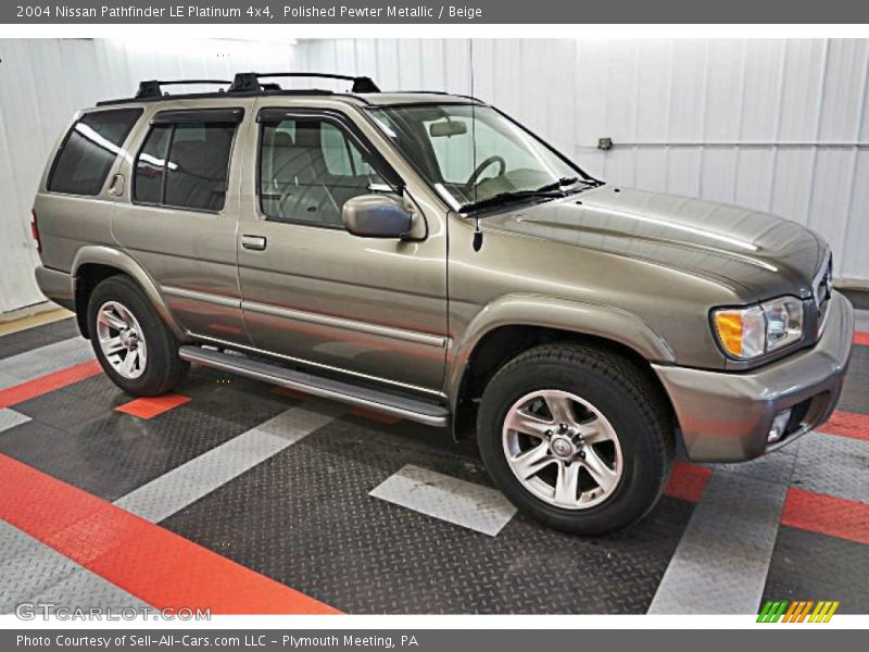 Polished Pewter Metallic / Beige 2004 Nissan Pathfinder LE Platinum 4x4