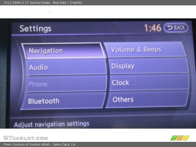 Blue Slate / Graphite 2011 Infiniti G 37 Journey Sedan