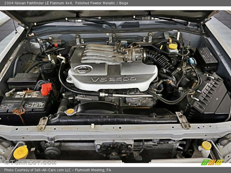 Polished Pewter Metallic / Beige 2004 Nissan Pathfinder LE Platinum 4x4