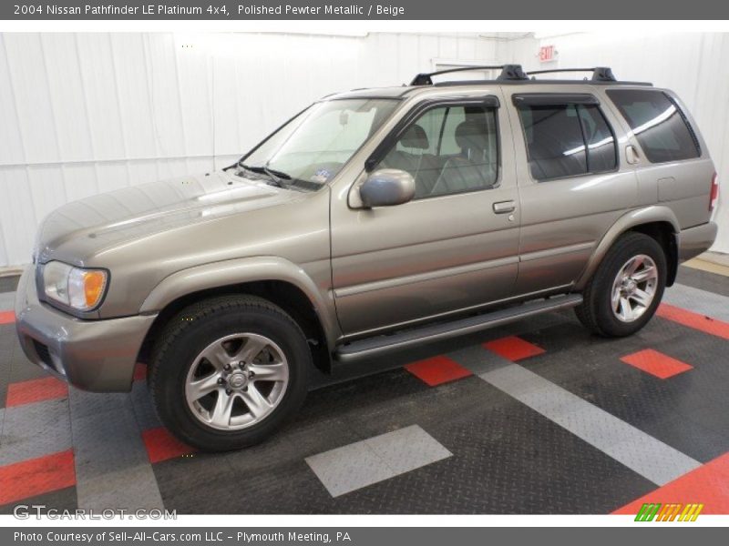 Polished Pewter Metallic / Beige 2004 Nissan Pathfinder LE Platinum 4x4