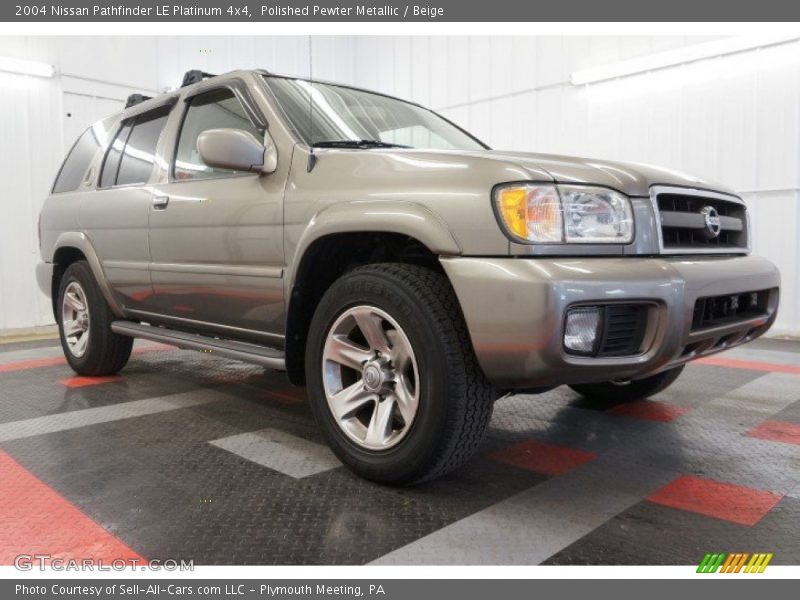 Polished Pewter Metallic / Beige 2004 Nissan Pathfinder LE Platinum 4x4