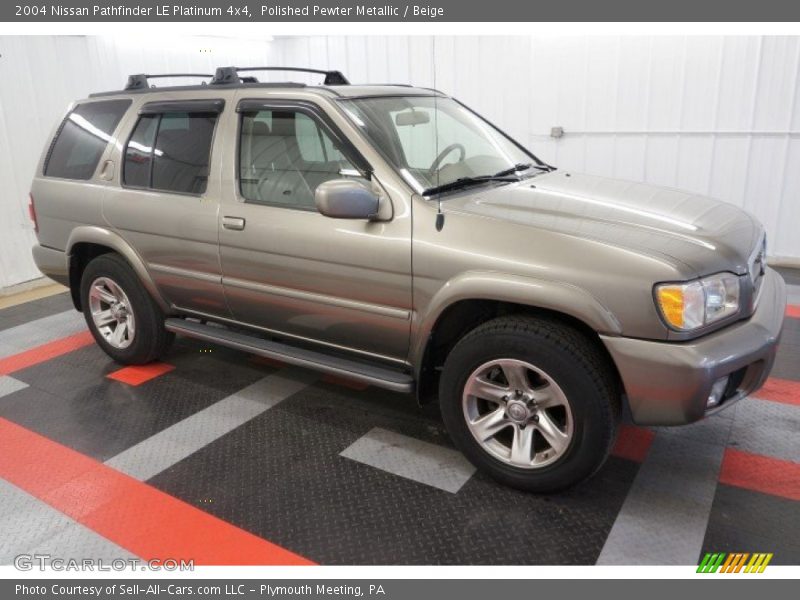 Polished Pewter Metallic / Beige 2004 Nissan Pathfinder LE Platinum 4x4