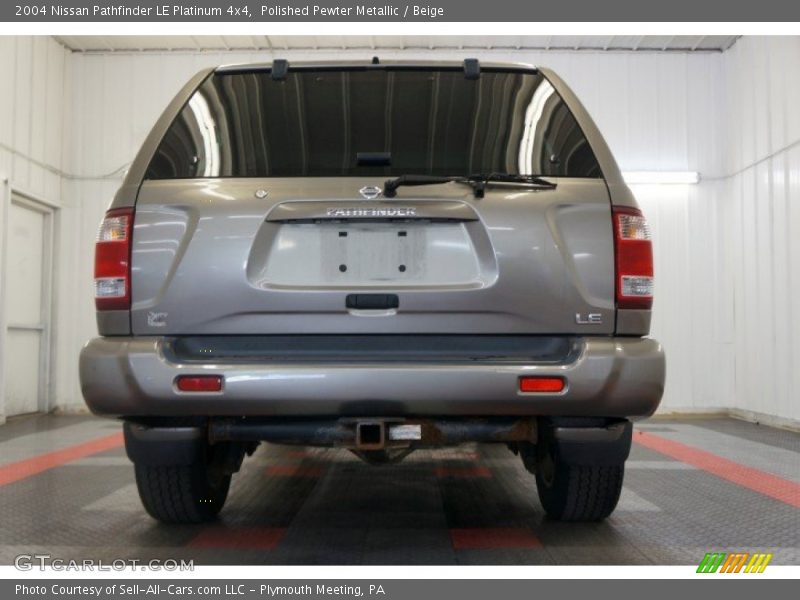 Polished Pewter Metallic / Beige 2004 Nissan Pathfinder LE Platinum 4x4