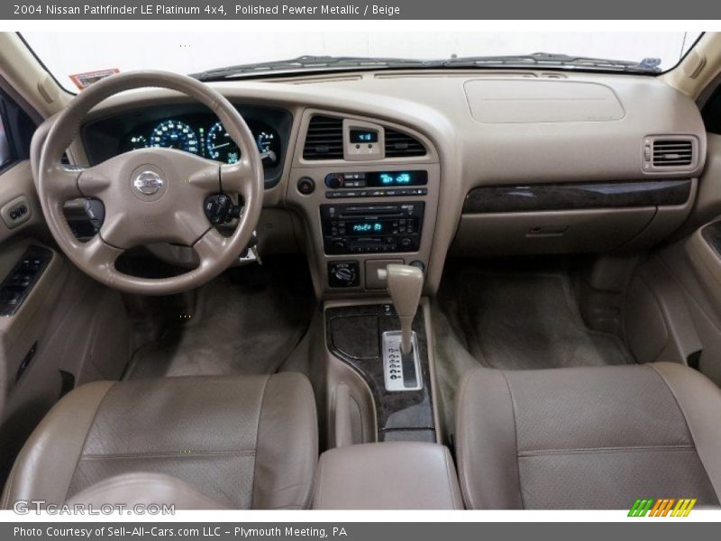 Polished Pewter Metallic / Beige 2004 Nissan Pathfinder LE Platinum 4x4