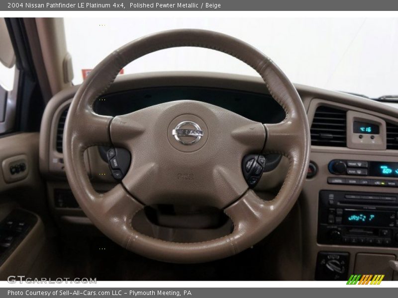 Polished Pewter Metallic / Beige 2004 Nissan Pathfinder LE Platinum 4x4
