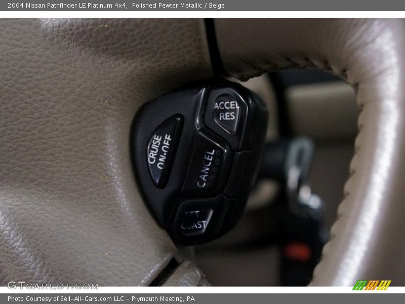 Polished Pewter Metallic / Beige 2004 Nissan Pathfinder LE Platinum 4x4