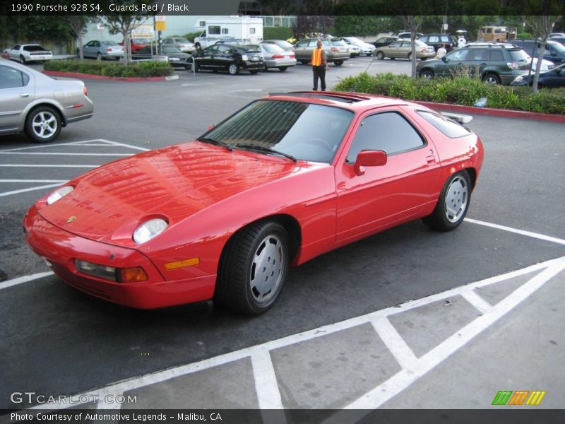 Guards Red / Black 1990 Porsche 928 S4