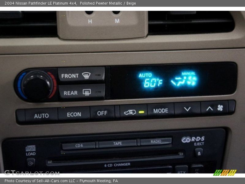 Polished Pewter Metallic / Beige 2004 Nissan Pathfinder LE Platinum 4x4