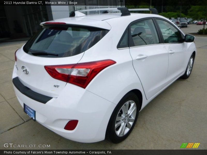 Monaco White / Beige 2013 Hyundai Elantra GT